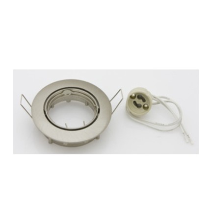 FARETTO INCASSO ORIENTAB P/LED GU10 NIKEL SAT