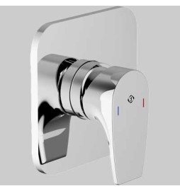 MISCELATORE DOCCIA INCASSO BING - Completo -Cromo