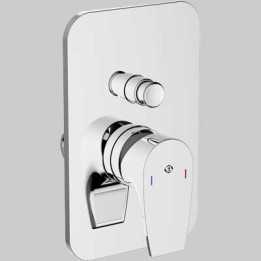 MISCELATORE DOCCIA INCASSO CON DEVIATORE BING - Completo -Cromo