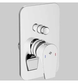 MISCELATORE DOCCIA INCASSO CON DEVIATORE BING - Completo -Cromo