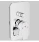 MISCELATORE DOCCIA INCASSO CON DEVIATORE BING - Completo -Cromo