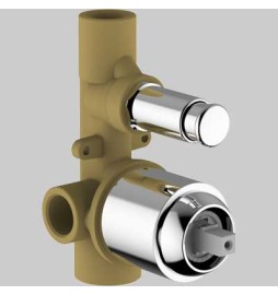 CORPO INCASSO DOCCIA UNIVERSALE CON DEVIATORE TEOREMA - Ø 46 + dev.Ø 21