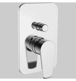 PIASTRA E LEVA PER INCASSO DOCCIA CON DEVIATORE - Cromo