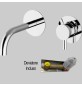 BATTERIA LAVABO INCASSO A PARETE JABIL 25 - C/scarico Click Clack
