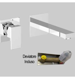 BATTERIA LAVABO INCASSO A PARETE PILLAR - C/scarico Click Clack