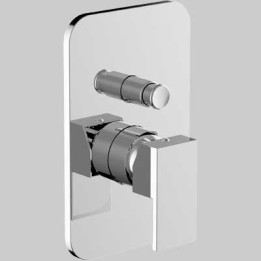 MISCELATORE INCASSO DOCCIA CON DEVIATORE PILLAR - Completo -Cromo