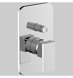 MISCELATORE INCASSO DOCCIA CON DEVIATORE PILLAR - Completo -Cromo