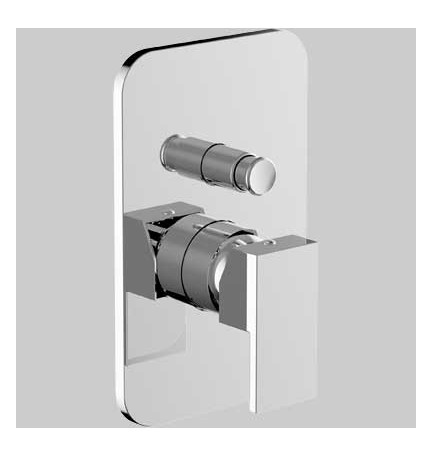 MISCELATORE INCASSO DOCCIA CON DEVIATORE PILLAR - Completo -Cromo