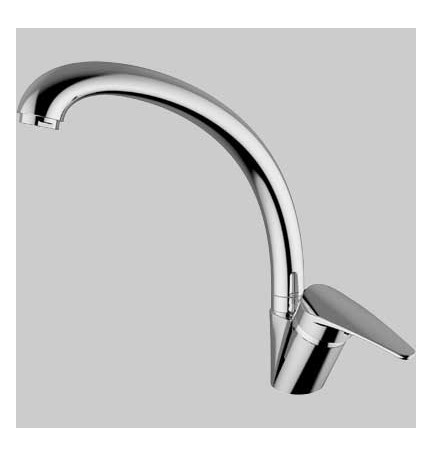 MISCELATORE LAVELLO T-ONE CANNA FUSA - Cromo