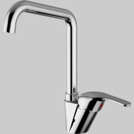 MISCELATORE LAVELLO T-ONE A CANNA ALTA - Cromo