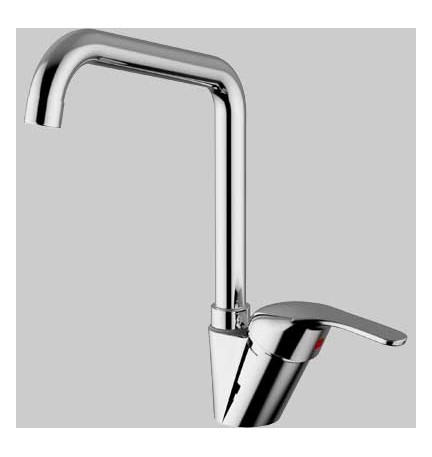 MISCELATORE LAVELLO T-ONE A CANNA ALTA - Cromo