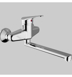 MISCELATORE LAVELLO A PARETE T-ONE - Cromo