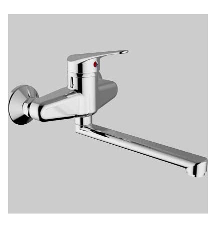 MISCELATORE LAVELLO A PARETE T-ONE - Cromo