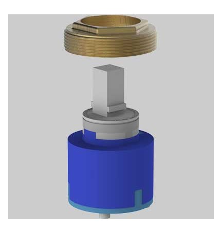 CARTUCCIA TEOREMA SENZA DISTRIBUTORE Ø 40 -