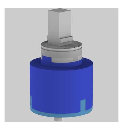 CARTUCCIA TEOREMA ANTIORARIA SENZA DISTRIBUTORE Ø 40 -