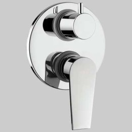 MONOCOMANDO DOCCIA INCASSO CON DEVIATORE LOGOS - Cromo