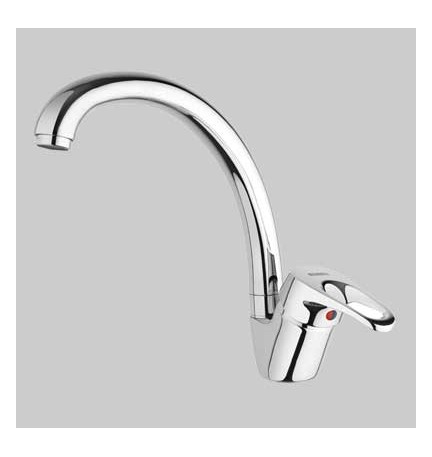 MONOCOMANDO LAVELLO CUCINA M1 CANNA ALTA GIREVOLE - Cromo