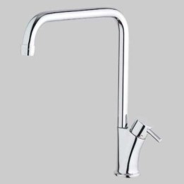 MONOCOMANDO LAVELLO CUCINA BANANA SLIM CANNA ALTA GIREVOLE - Cromo