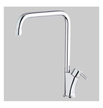 MONOCOMANDO LAVELLO CUCINA BANANA SLIM CANNA ALTA GIREVOLE - Cromo