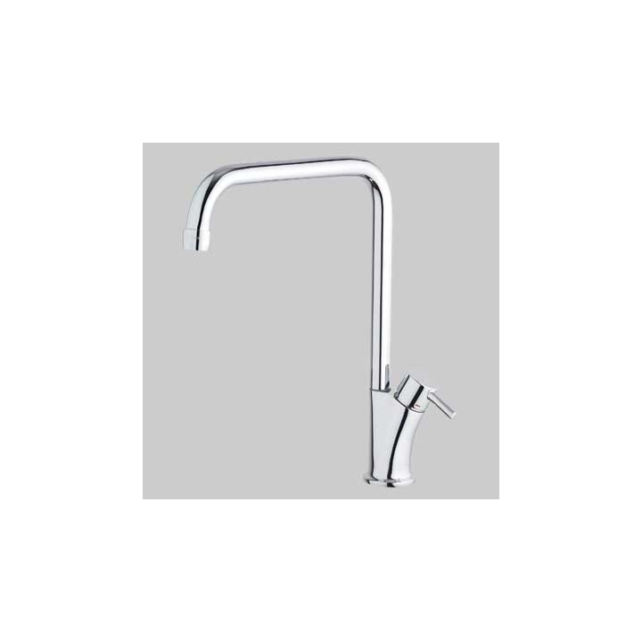 MONOCOMANDO LAVELLO CUCINA BANANA SLIM CANNA ALTA GIREVOLE - Cromo