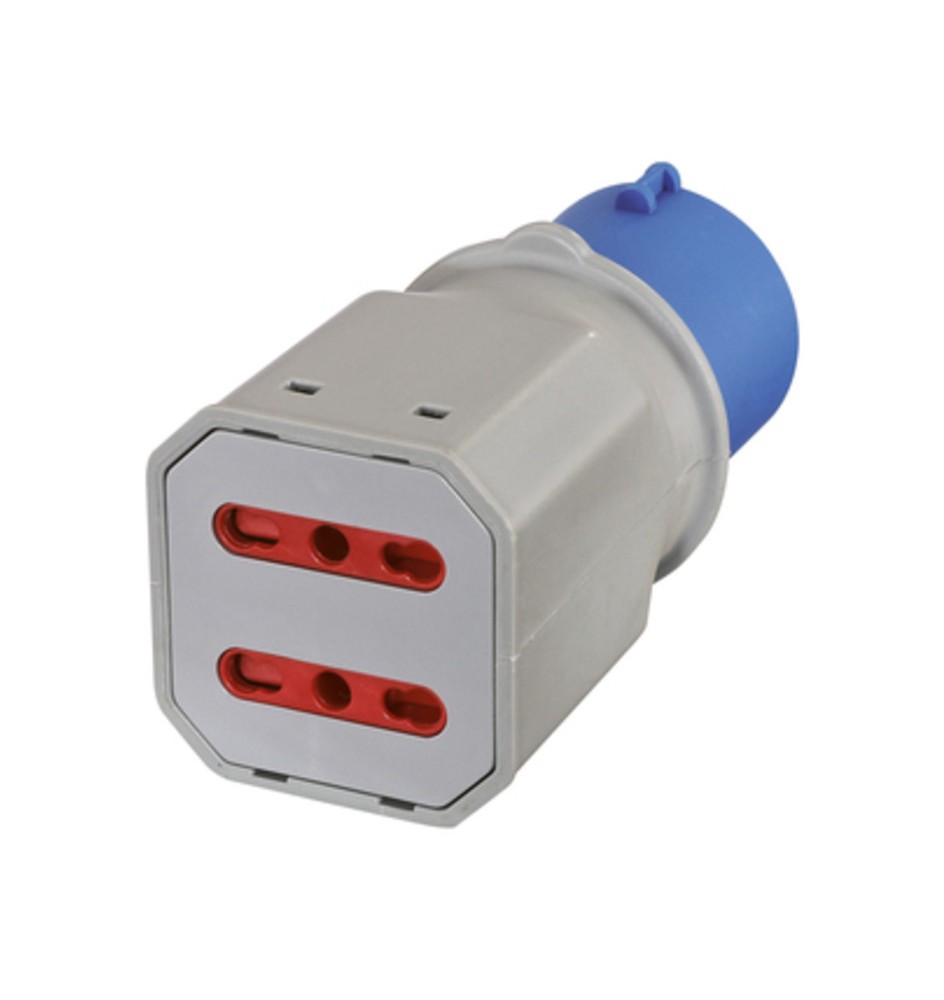 ADATTATORE INDUSTRIALE 16A 220V 2PR BIP IP44 FIG. 7