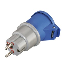 ADATTATORE INDUSTRIALE 16A 220V SPINA SCH PR IP44 FIG.6