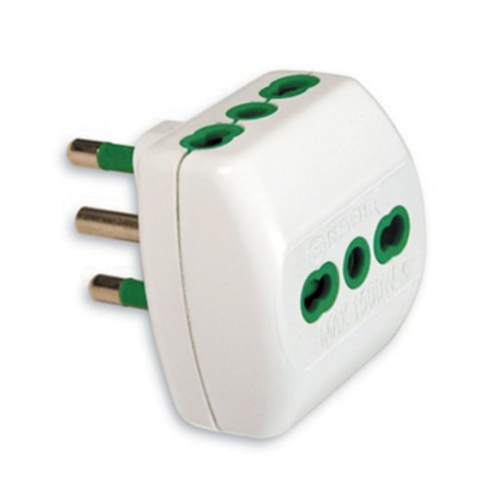 FME 87.180 BL ADATTATATORE 16A 2P+T 3 BIPASSO
