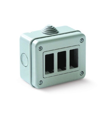 CASSETTA TONDO DA PARETE P/INTERNO 3P IP40