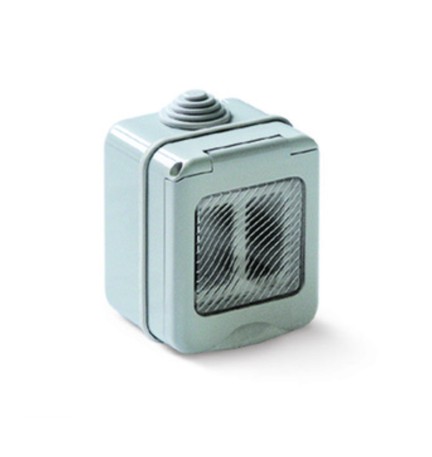 CASSETTA TONDO DA PARETE P/ESTERNO 2P IP55