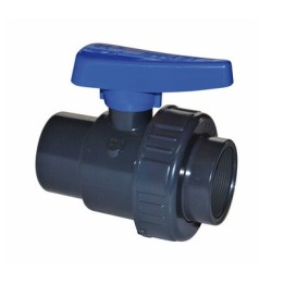 VALVOLA A SFERA MONOGHIERA IN PVC CON FILETTO FF 3"