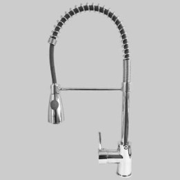MONOCOMANDO LAVELLO CUCINA CON MOLLA SERIE 3000 - Dm 40 cromo