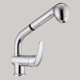 MISCELATORE LAVELLO CUCINA DOCCIA ESTRAIBILE - Cromo
