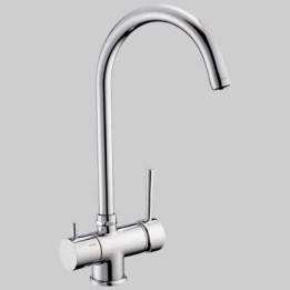 MONOCOMANDO LAVELLO BOCCA ALTA 3 VIE ACQUA POTABILE - Cromo