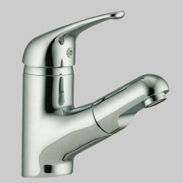 MONOCOMANDO LAVABO DOCCETTA ESTRAIBILE - Cromo