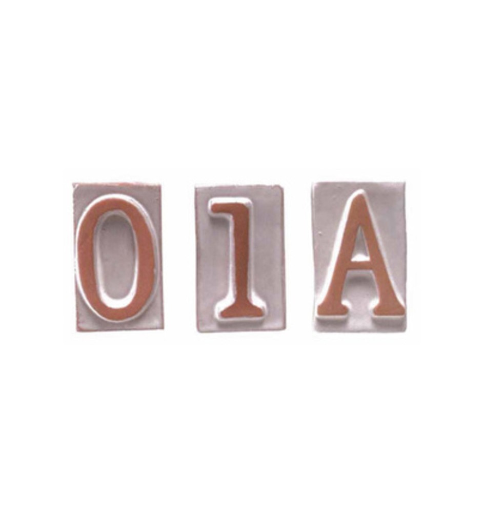 BL NUMERO CIVICO 1 IN TERRACOTTA 5X9 CM