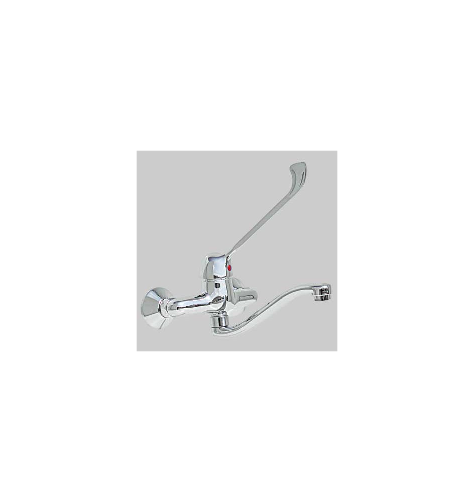 MONOCOMANDO LAVELLO A PARETE LEVA CLINICA - Cromo