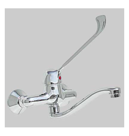 MONOCOMANDO LAVELLO A PARETE LEVA CLINICA - Cromo