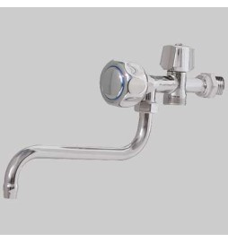 RUBINETTO A SNODO CON ATTACCO LAVATRICE - Cromo 1/2x3/4