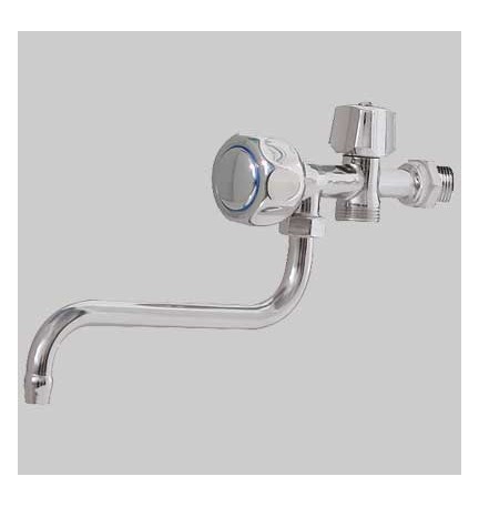 RUBINETTO A SNODO CON ATTACCO LAVATRICE - Cromo 1/2x3/4