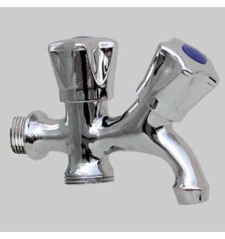 RUBINETTO DUPLEX LEGGERO - 1/2x3/4