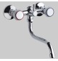 LAVELLO A MURO ATTACCO LAVATRICE CROMO FROMAC - 3/4