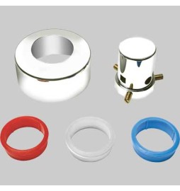 CAPPUCCIO UNIVERSALE PER RUBINETTI E VALVOLE A SFERA AD INCASSO - Rosso...