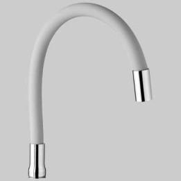 BOCCA IN GOMMA PER MONOCOMANDO LAVELLO MALDIVE - Cromo - Bianco