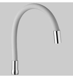 BOCCA IN GOMMA PER MONOCOMANDO LAVELLO MALDIVE - Cromo - Bianco