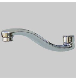 BOCCA PER MONOCOMANDO LAVELLO A PARETE - Cromo - Cm 20