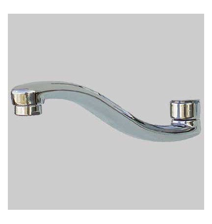 BOCCA PER MONOCOMANDO LAVELLO A PARETE - Cromo - Cm 20