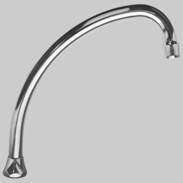 CANNA UNIVERSALE JOTA PER MONOFORO LAVELLO - Cromo 200 mm
