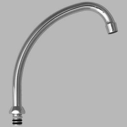 CANNA JOTA PER MONOFORO LAVELLO - Cromo 150 mm