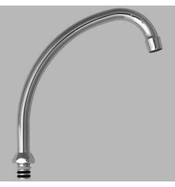 CANNA JOTA PER MONOFORO LAVELLO - Cromo 150 mm