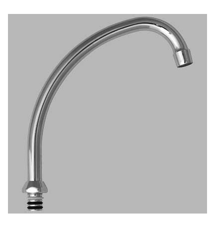 CANNA JOTA PER MONOFORO LAVELLO - Cromo 185 mm